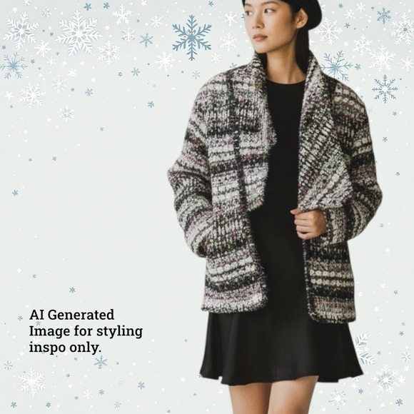 Jackets & Blazers - Unique Wool Jacket Sz SM/XS Women's Rare Nubby Tweed Waistcoat-inspired